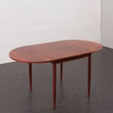 Arne Vodder style rosewood drop-leaf dining table, Denmark, 1960s