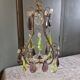 Small crystal boudoir chandelier - 1 light Bobeche signed Baccarat Epoque