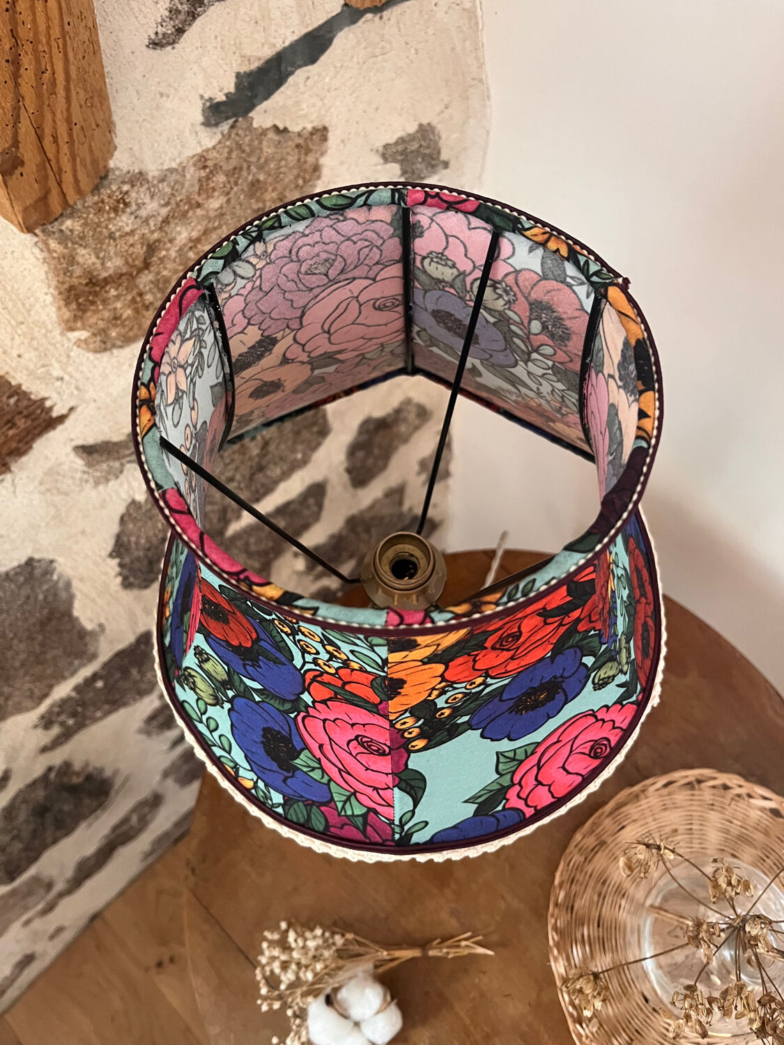 Renovated antique pagoda lamp