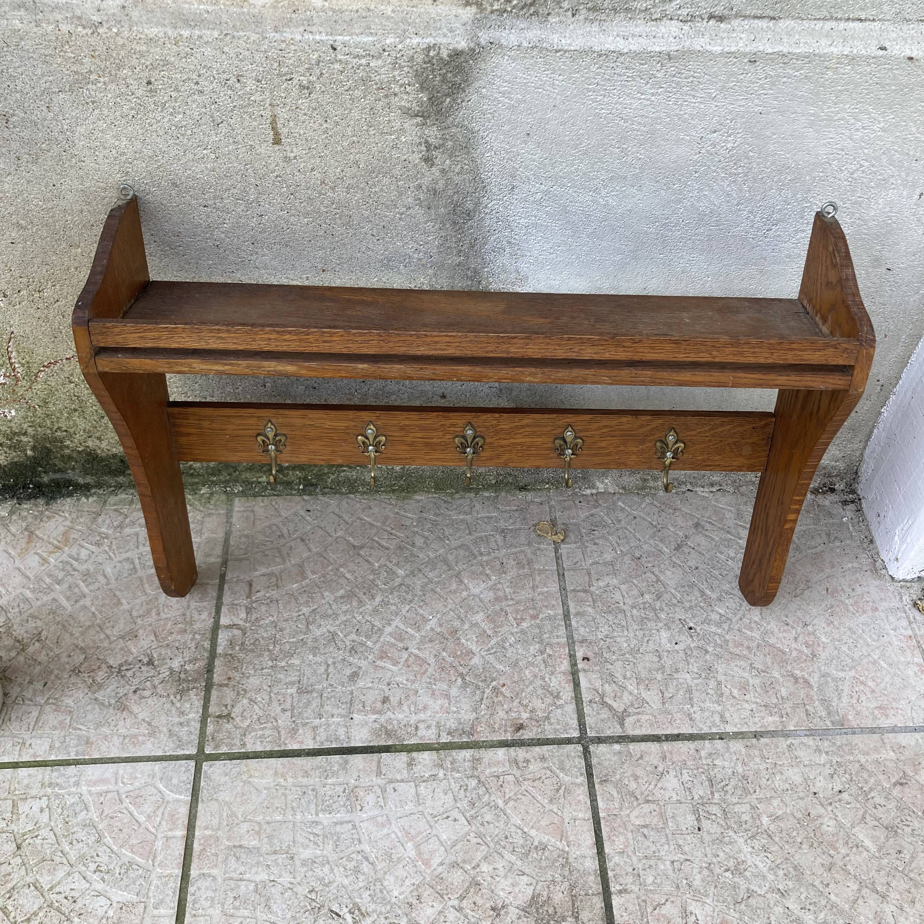 Vintage wall coat rack