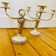 Magnificent pair of Chritofle candlesticks, Royaumont model - 1950s