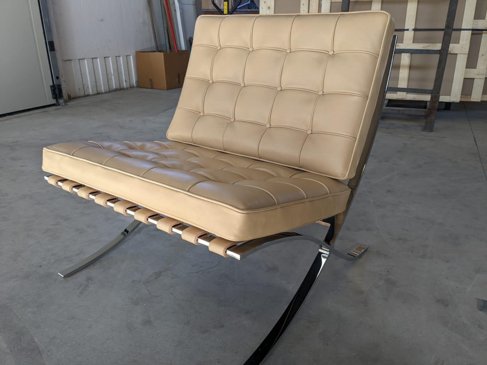 Knoll, pair of Barcelona easy chairs