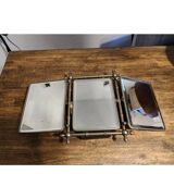 Miroir triptyque 1900 biseauté Barbier