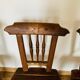 Ensemble de 5 chaises en bois, travail artisanal