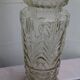 Transparent glass vase