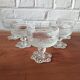 5 vintage footed cups for ice cream cocktails