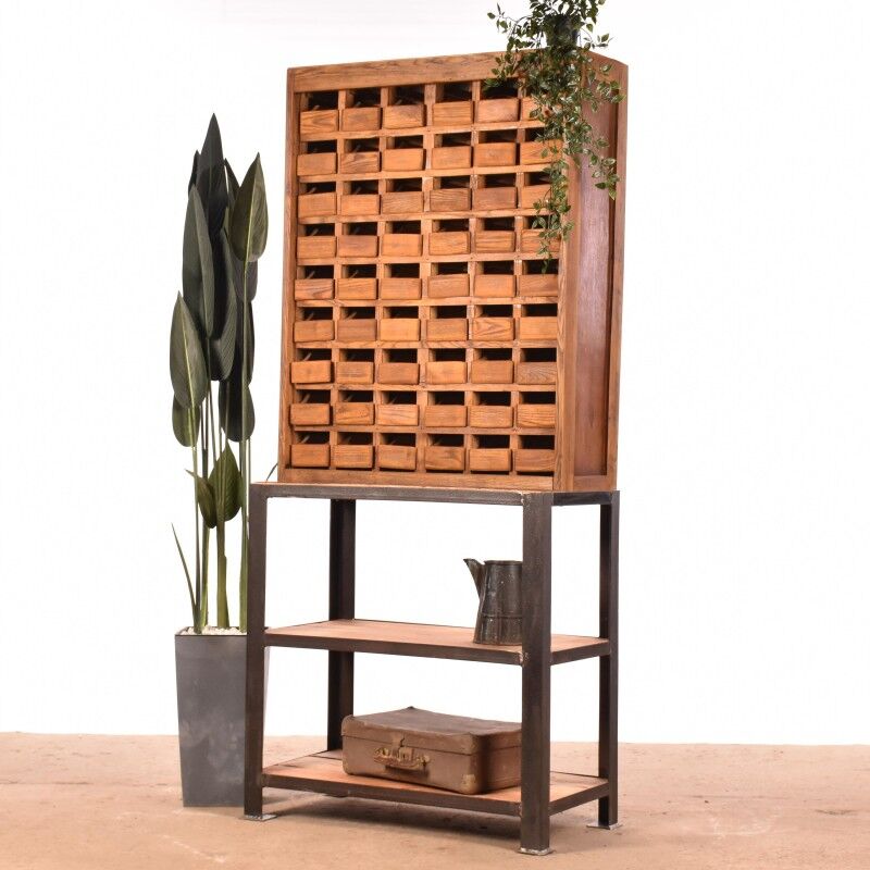 Industrial wall cabinet | old cabinet | vintage sorting cabinet