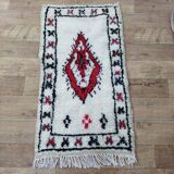 Handmade Berber wool rug 133 X 74 CM