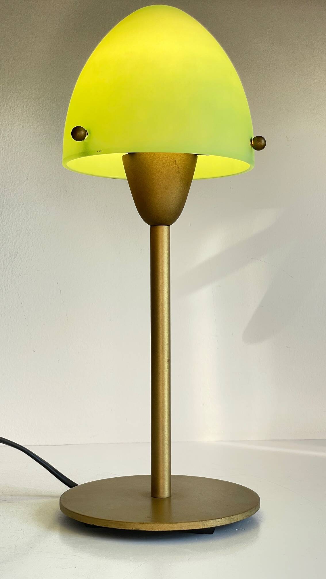 Mushroom lamp sce opaline glass vintage