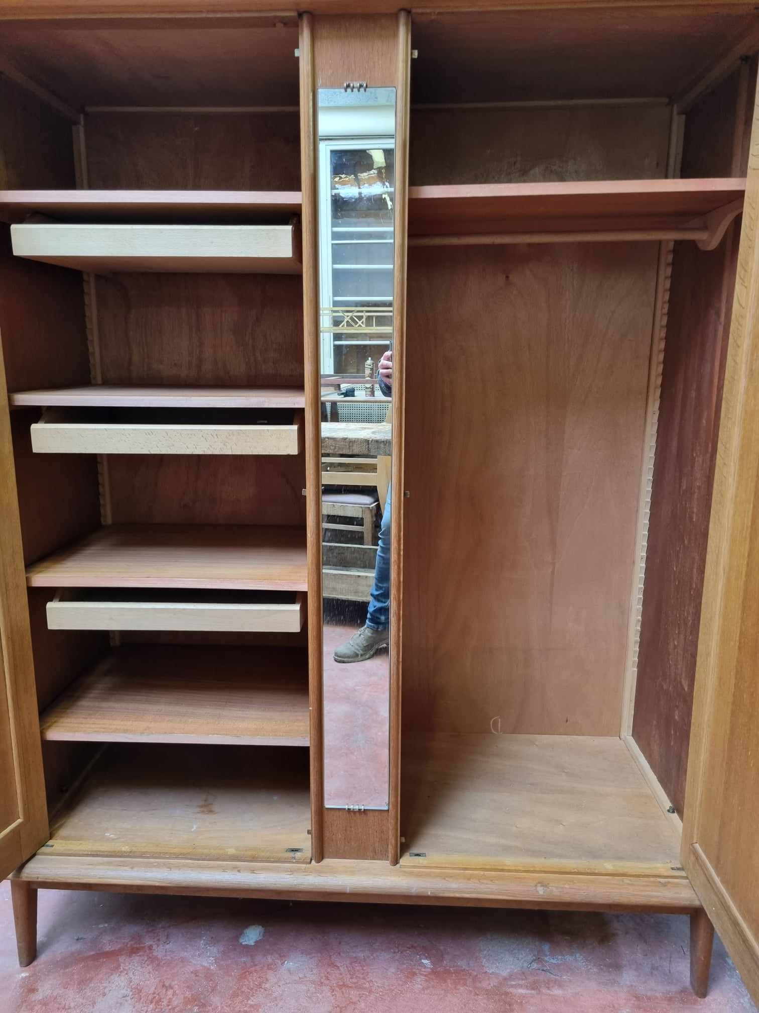 Cross-braced wardrobe