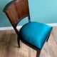 Suite of 6 Art Deco 1935 Macassar ebony chairs restored seats