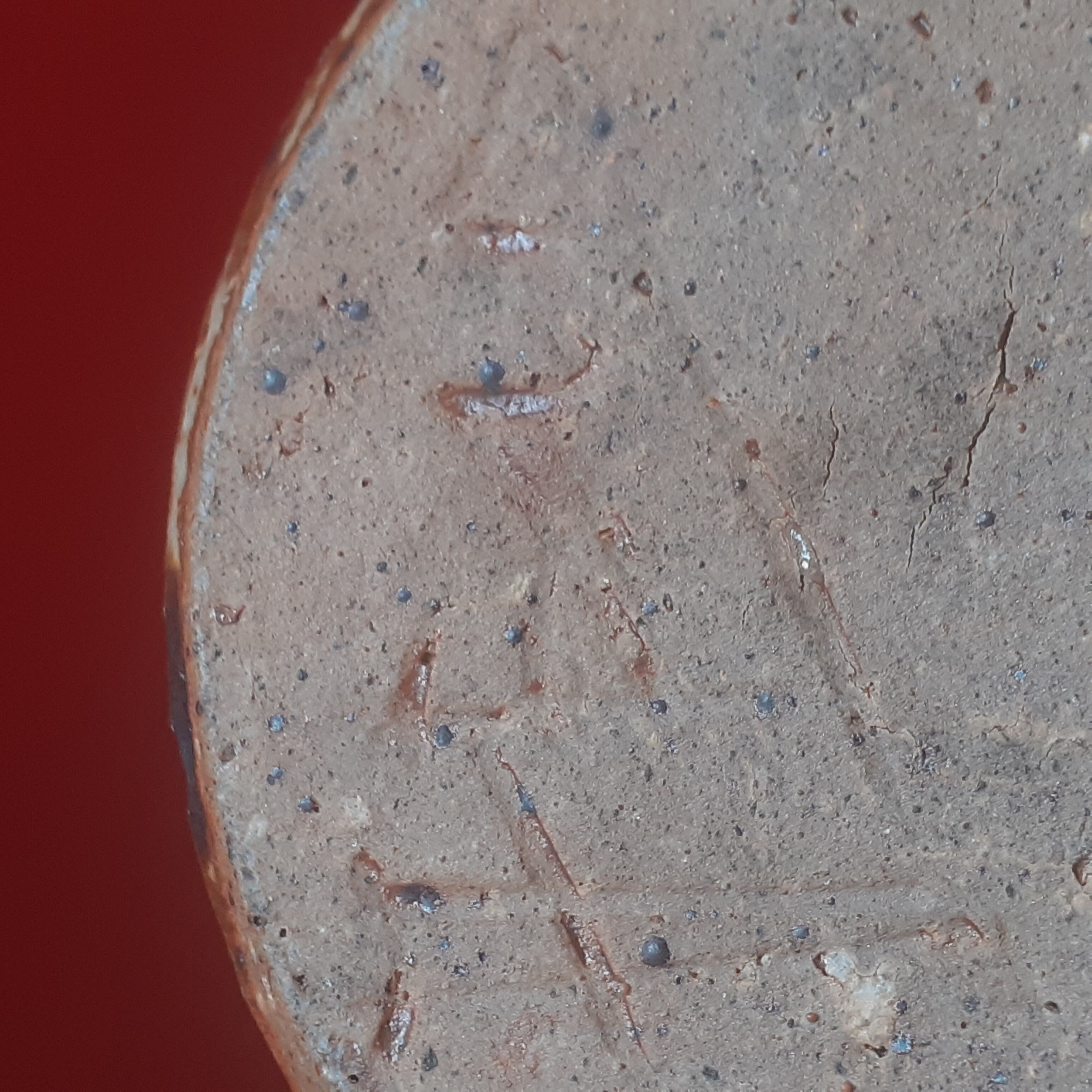 Artisanal stoneware bottle..