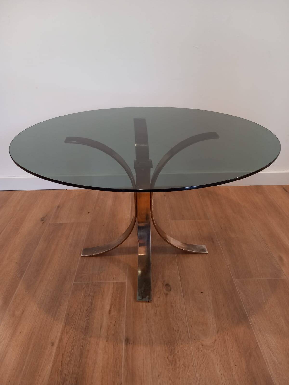 Glass coffee table from the 1970s