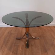 Table basse en verre des années 1970