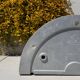 Large vintage Italian wall/ceiling light "Totua" – Zerbetto – in