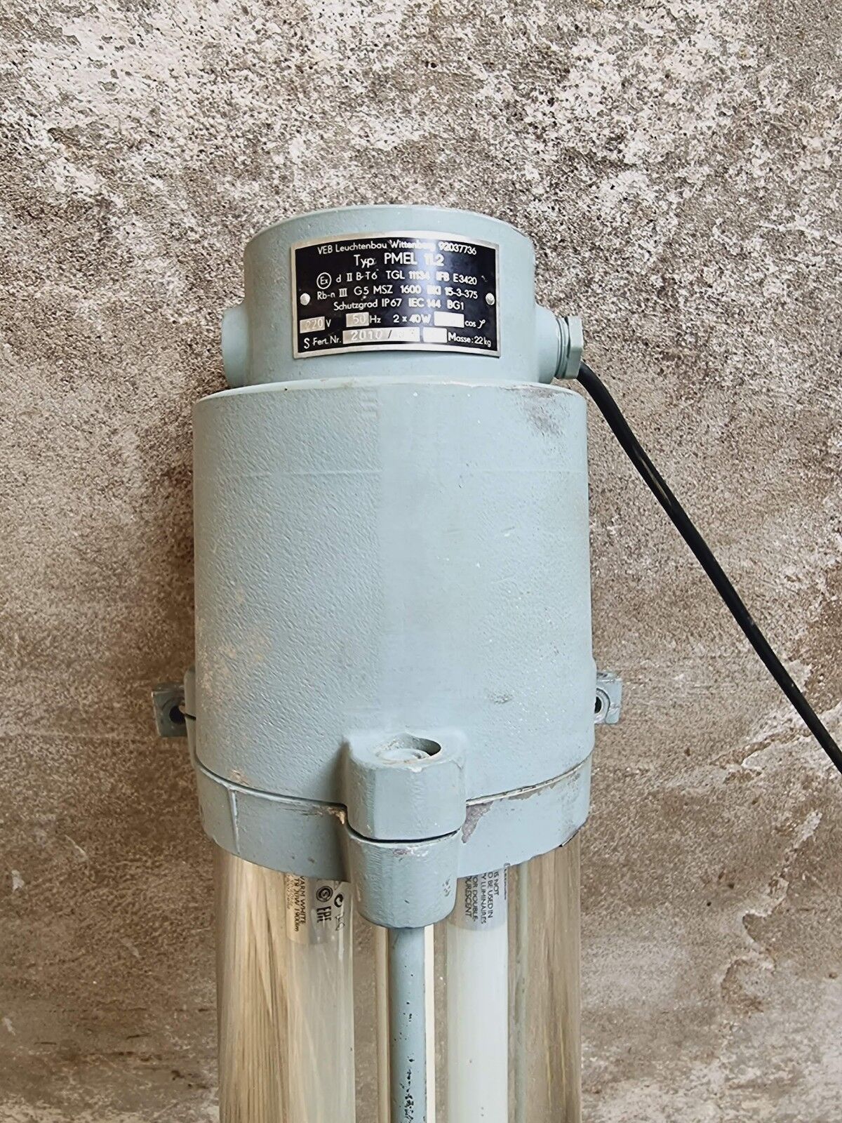 Lampe à tube industrielle ddr 163 cm