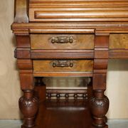 Shannon File Co drum desk in Victorian walnut with certificate.