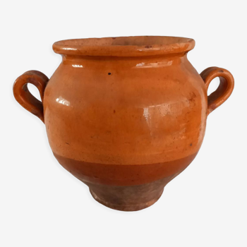 Varnished terracotta pot