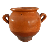 Varnished terracotta pot