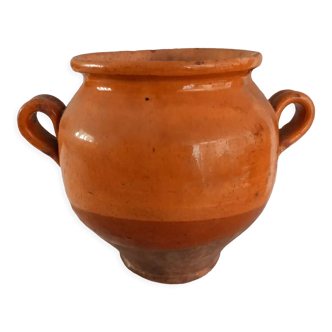 Varnished terracotta pot