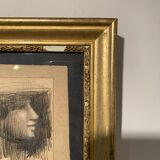 Tableau ancien, portraits , début XX siècle