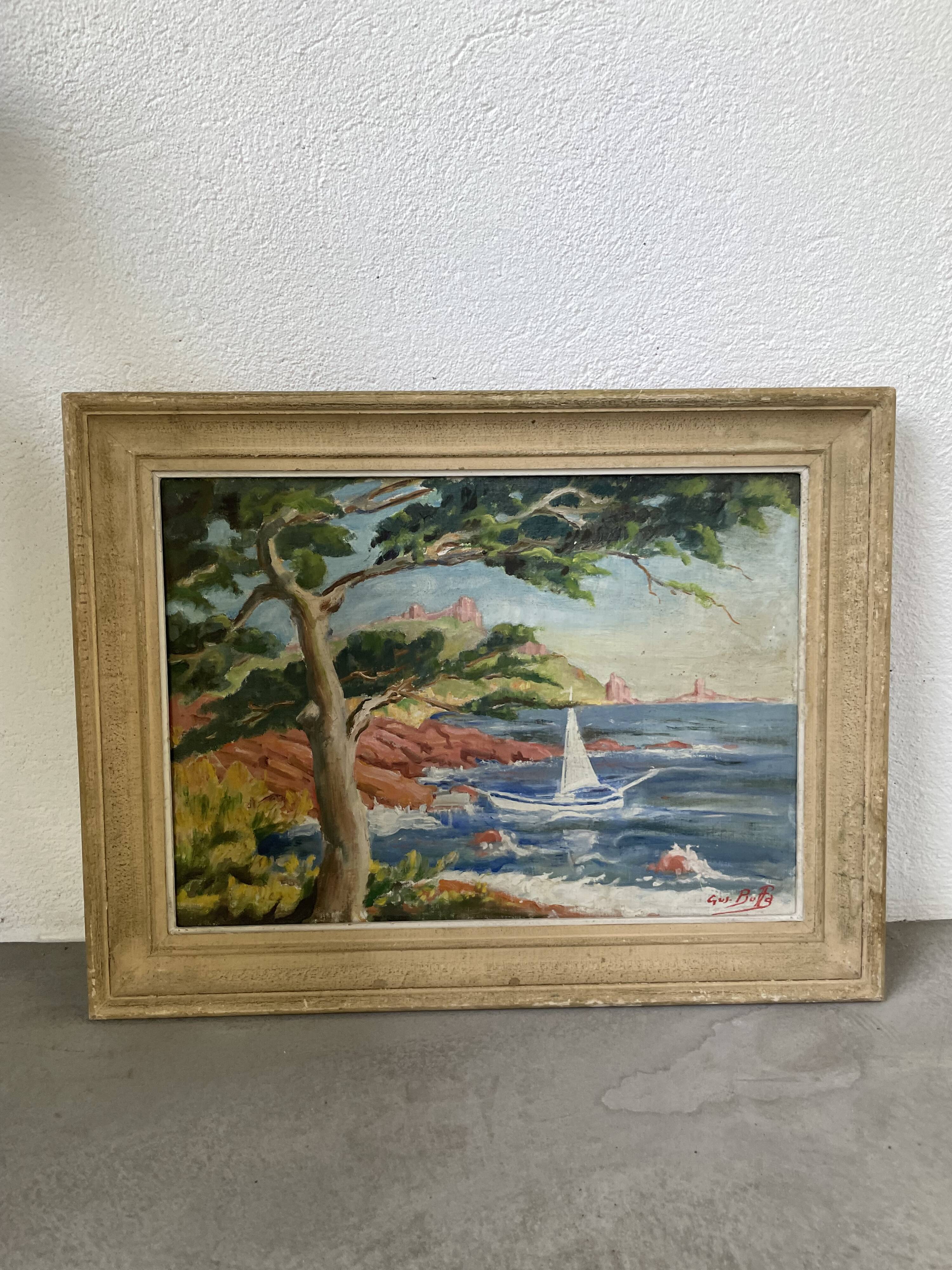 Oil painting Saint Raphael Gus Buffa