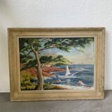 Peinture à l’huile Saint Raphaël Gus Buffa