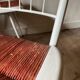 Metal and straw chairs