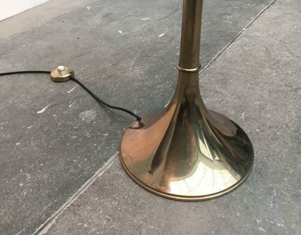 Hollywood Regency bamboo floor lamp by Ingo Maurer for M Design, 1960s.