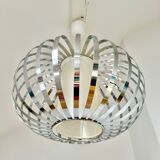 Vintage chandelier pendant in chrome stainless steel