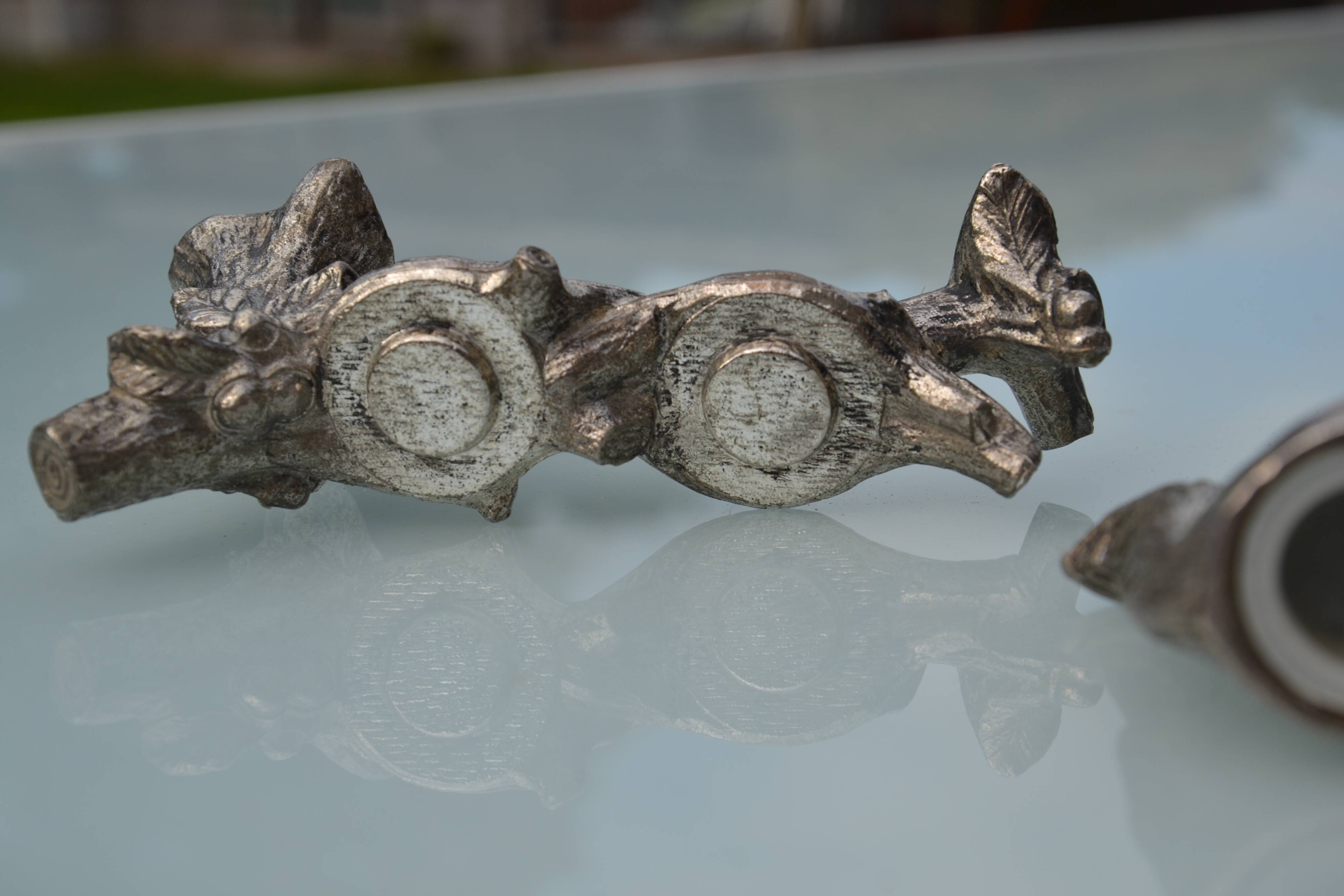 Silver-plated salt and pepper shakers "squirrel"