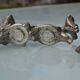 Silver-plated salt and pepper shakers "squirrel"