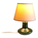 Green glazed ceramic table lamp base in Scandinavian style.