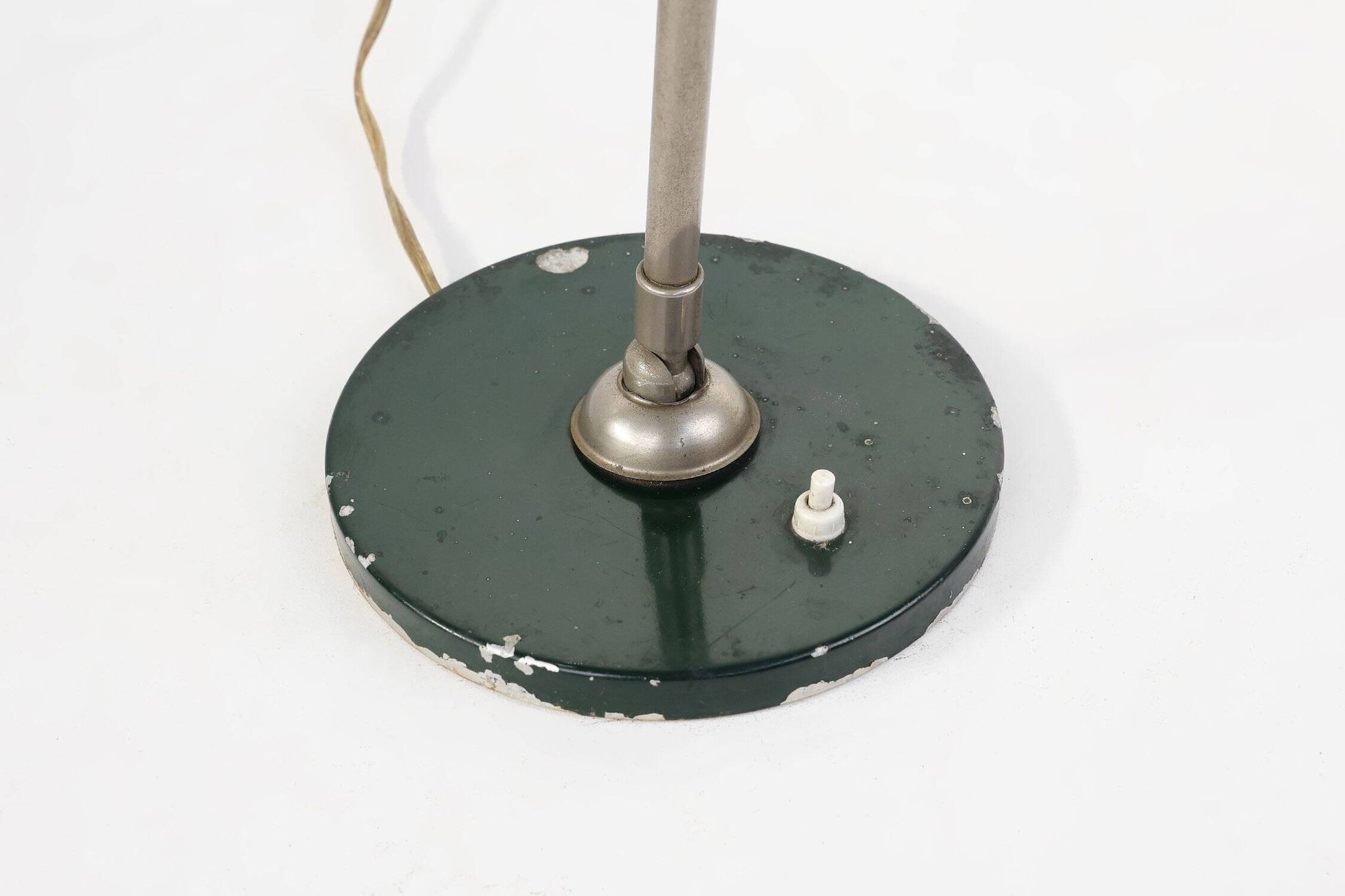 Vintage Industral Metal Desk Lamp, France, 1920s