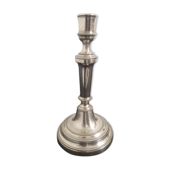 Silver metal candlestick