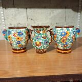 3 Monaco vases
