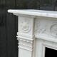 Louis XVI Style Fireplace In Carrara Marble Circa 1880