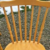 Set of 4 bistro chairs stamped Baumann