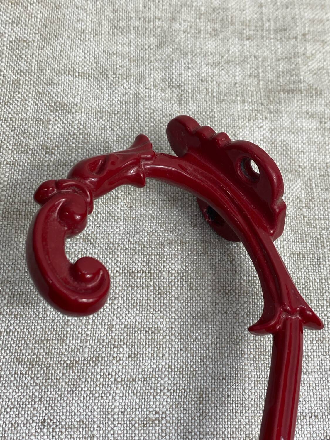 Enameled cast iron coat hooks