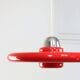 Space-Age Saucer Pendant in Red Plexiglas from Guzzini, 1960s