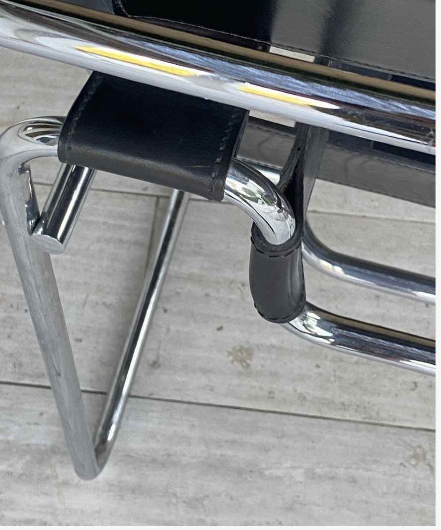 Armchairs Wassily, by Marcel Breuer, Edition Fasem, Italy 1988