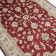 Handmade traditional red ziegler rug floral wool area rug- 124x187cm