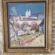 Oil Painting on Canvas Basilica of Saint Nicholas of Port Signed R Boulanger