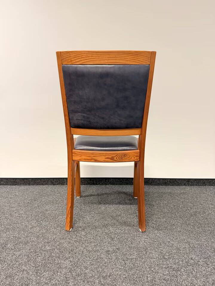 Vintage Set of 6 Solid Wood & Leather Chairs – FOLRM 75 by Andreas Hansen (Price is for 6)