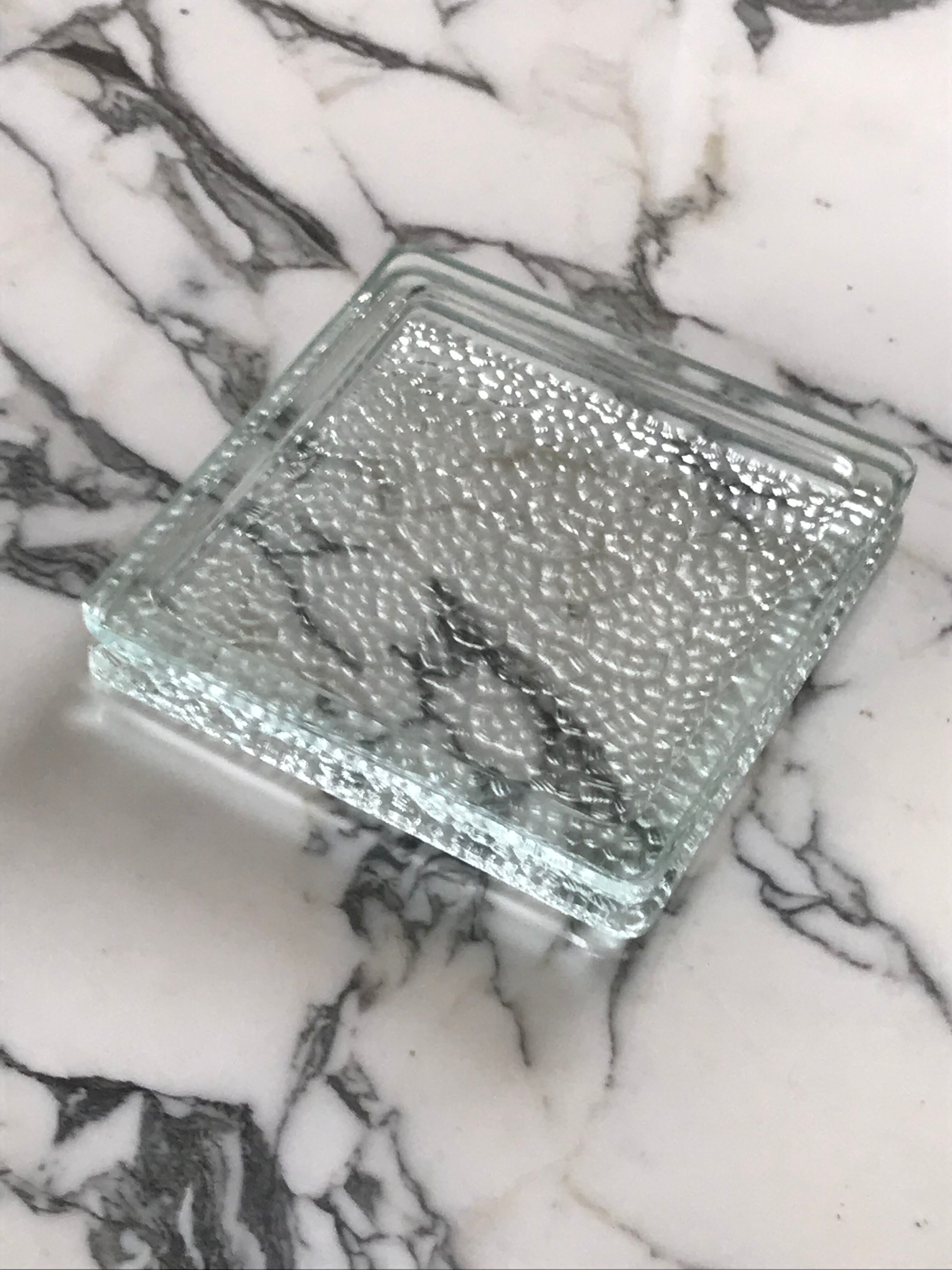 Ashtray glass ball vintage design annees 60