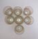 Lot de 7 verres tricolores ancien