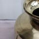 Golden brass vase