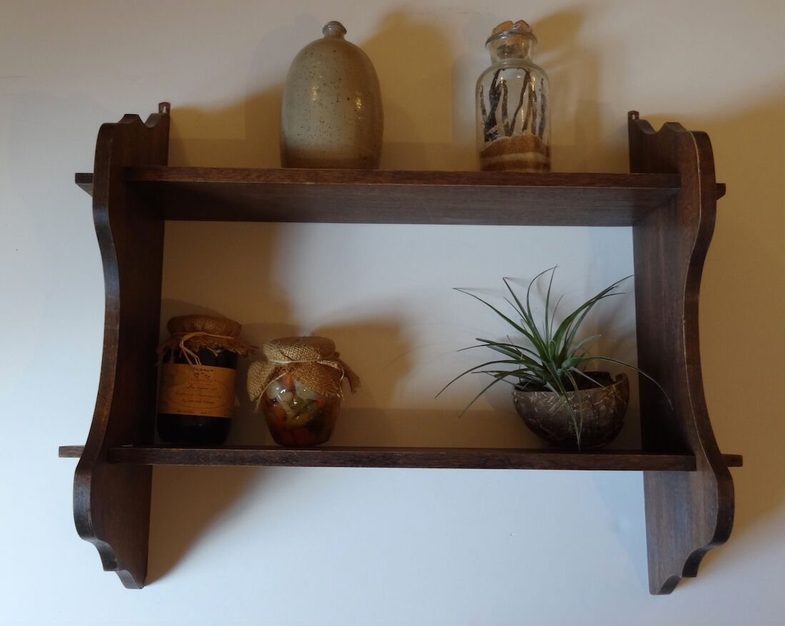 Lot of 2 vintage shelves