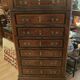 Weekly cabinet in rosewood from Rio and India and blackened pear Napoleon III