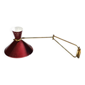 Grande applique Diabolo René Mathieu pour Lunel couleur bordeaux